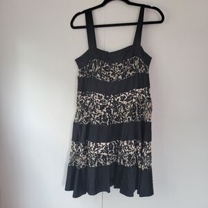 Diane von Furstenberg ABBY Silk Tiered Dress Size 8